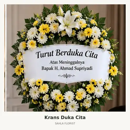Krans Bunga Duka Kediri Kota