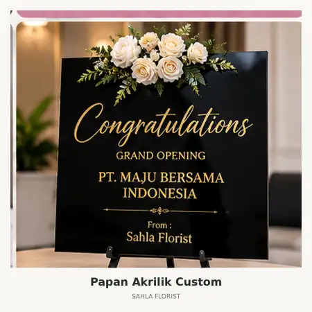 Papan Bunga Akrilik Kediri Kota